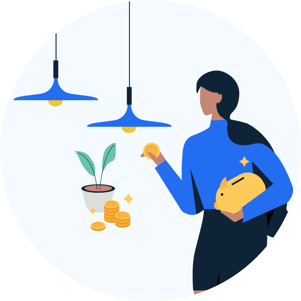 Saving account illustration